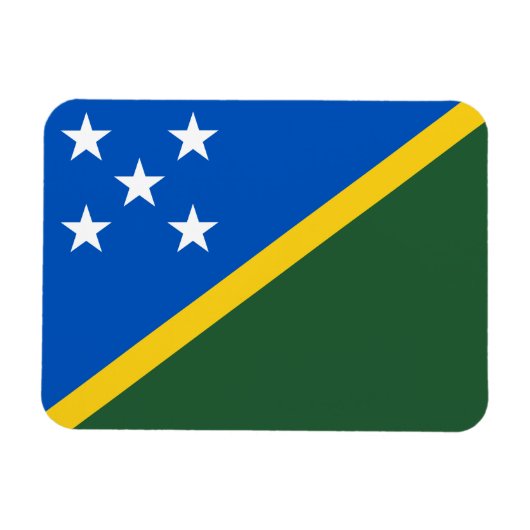 Vlag van de Salomonseilanden Magneet (Horizontaal)