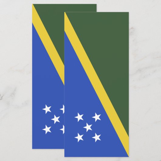 vlag van de Salomonseilanden Menu (Voorkant / Achterkant)
