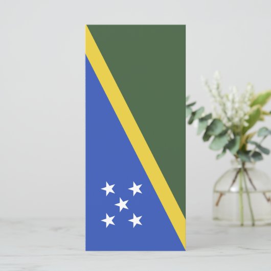 vlag van de Salomonseilanden Menu (Staand voorkant)