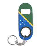 Vlag van de Salomonseilanden Mini Flessenopener (Voorkant)