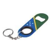 Vlag van de Salomonseilanden Mini Flessenopener (Voorkant Gekanteld)