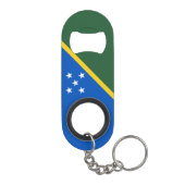 Vlag van de Salomonseilanden Mini Flessenopener (Achterkant)