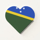 vlag van de Salomonseilanden Notitieboek (Achterkant)
