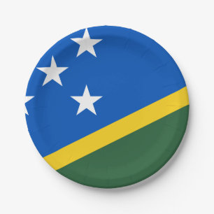 vlag van de Salomonseilanden Papieren Bordje