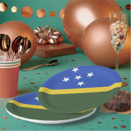 vlag van de Salomonseilanden Papieren Bordje