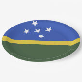 vlag van de Salomonseilanden Papieren Bordje (Gekanteld)