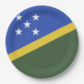 vlag van de Salomonseilanden Papieren Bordje (Voorkant)