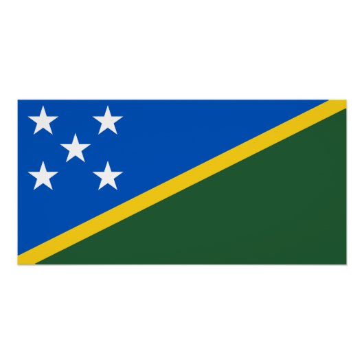 Vlag van de Salomonseilanden Perfect Poster (Voorkant)