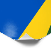 Vlag van de Salomonseilanden Perfect Poster (Hoek)
