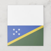 vlag van de Salomonseilanden Plaatskaartje (Buitenkant ongevouwen)