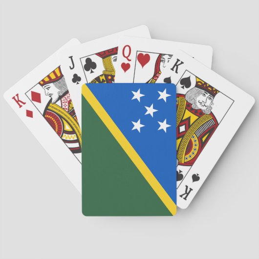 Vlag van de Salomonseilanden Pokerkaarten (Achterkant)