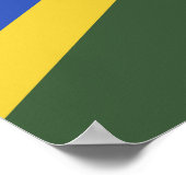 vlag van de Salomonseilanden Poster (Hoek)