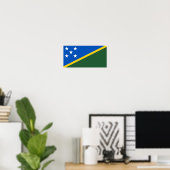 Vlag van de Salomonseilanden Poster (Thuiskantoor)