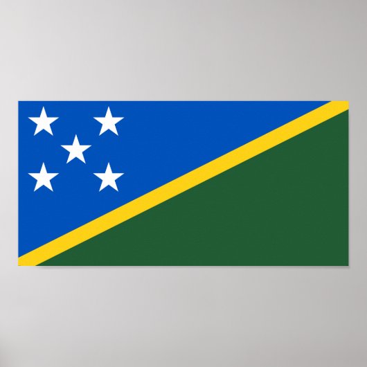 Vlag van de Salomonseilanden Poster (Voorkant)