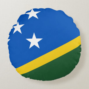 vlag van de Salomonseilanden Rond Kussen