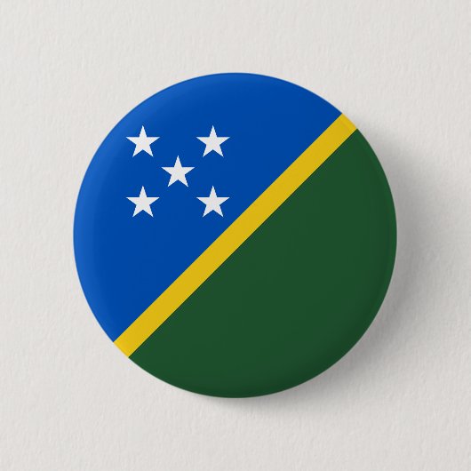 Vlag van de Salomonseilanden Ronde Button 5,7 Cm (Voorkant)