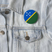 Vlag van de Salomonseilanden Ronde Button 5,7 Cm (In situ)