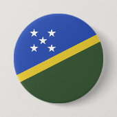 vlag van de Salomonseilanden Ronde Button 7,6 Cm (Voorkant)