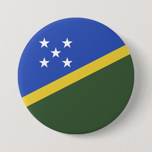 vlag van de Salomonseilanden Ronde Button 7,6 Cm (Voorkant)
