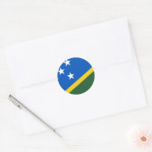 vlag van de Salomonseilanden Ronde Sticker (Envelop)