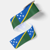 Vlag van de Salomonseilanden Satijnen Lint (Achterkant)
