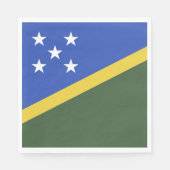 vlag van de Salomonseilanden Servet (Voorkant)