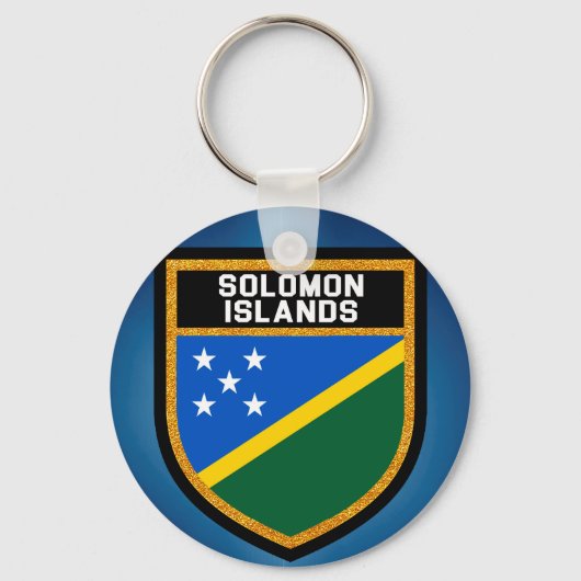 vlag van de Salomonseilanden Sleutelhanger (Voorkant)