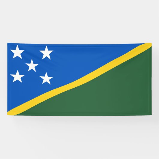 Vlag van de Salomonseilanden Spandoek (Horizontaal)