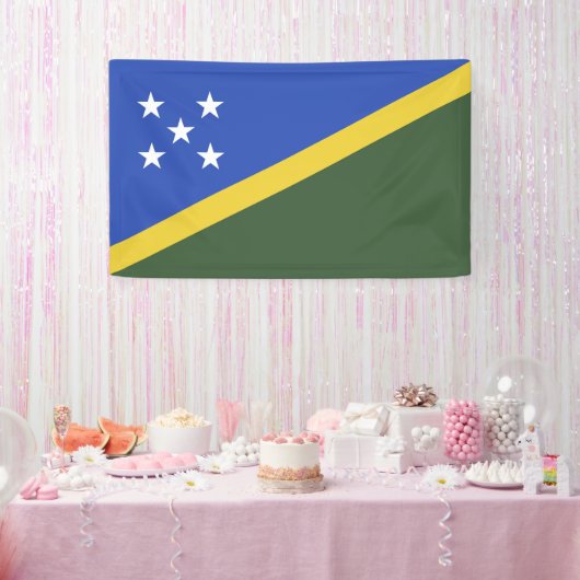 vlag van de Salomonseilanden Spandoek (Feest)