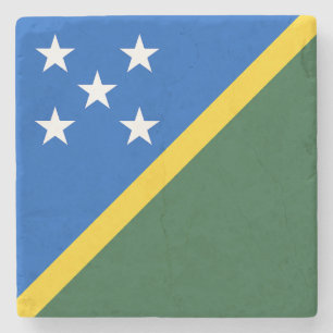 Vlag van de Salomonseilanden Stenen Onderzetter