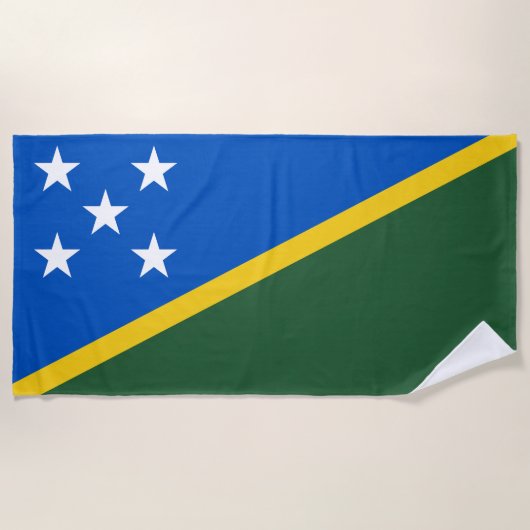 Vlag van de Salomonseilanden Strandlaken (Voorkant)