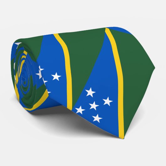 Vlag van de Salomonseilanden Stropdas (Opgerold)