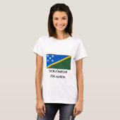 vlag van de Salomonseilanden T-shirt (Voorkant volledig)