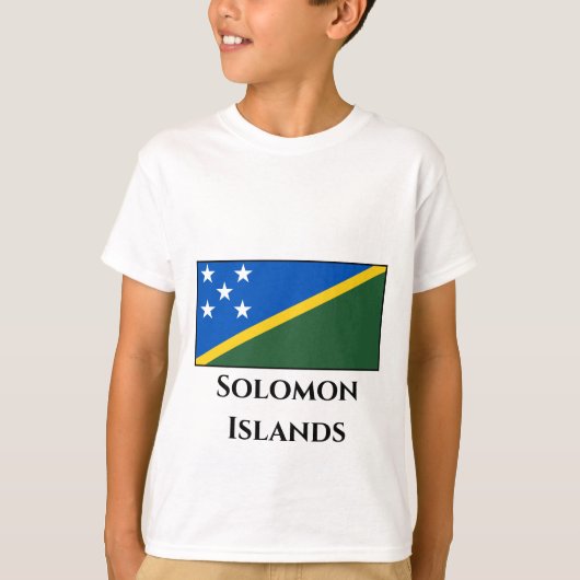 vlag van de Salomonseilanden T-shirt (Voorkant)