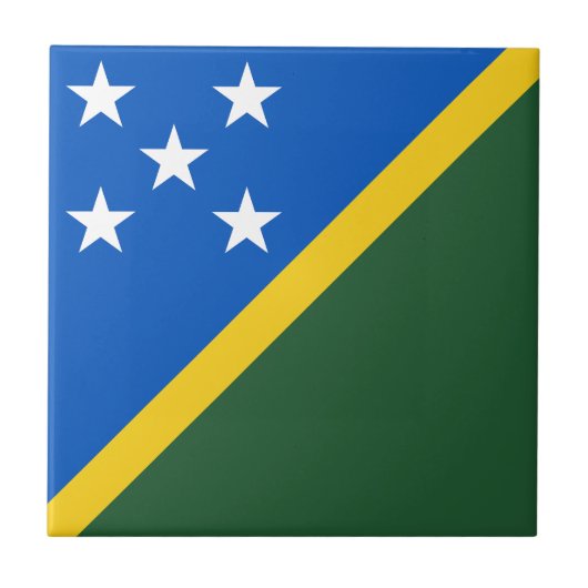 Vlag van de Salomonseilanden Tegeltje (Voorkant)