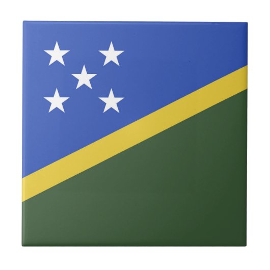 vlag van de Salomonseilanden Tegeltje (Voorkant)