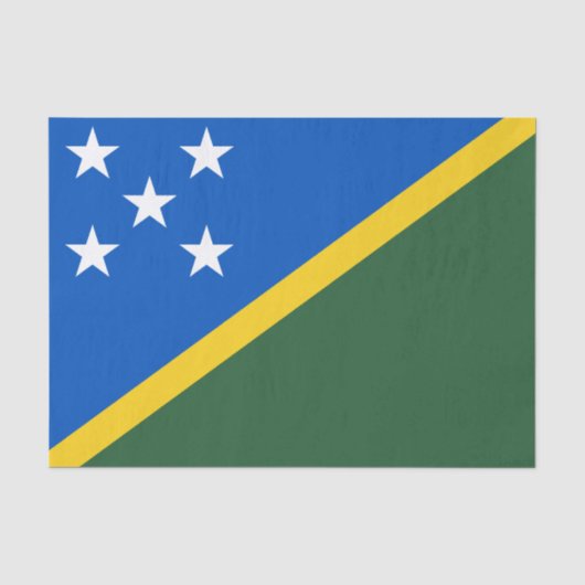 Vlag van de Salomonseilanden Tissuepapier (Voorkant)