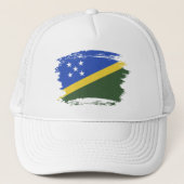 vlag van de Salomonseilanden Trucker Pet (Voorkant)