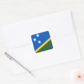 vlag van de Salomonseilanden Vierkante Sticker (Envelop)