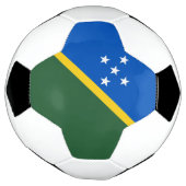 Vlag van de Salomonseilanden Voetbal (Gedraaid)