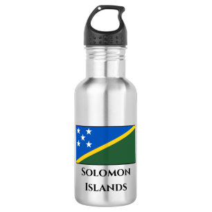 vlag van de Salomonseilanden Waterfles
