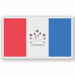 Vlag van de Seri of Comcac, Mexico Sticker