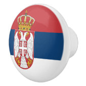 Vlag van de Servische keramische Knob Knop (Rechts)