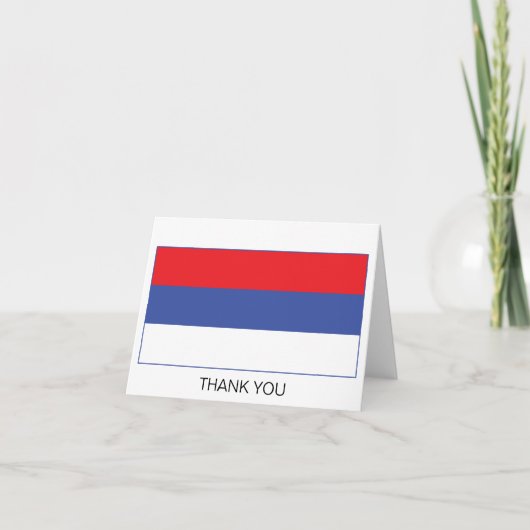 Vlag van de Servische Republiek Bedankkaart (Voorkant)