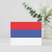 Vlag van de Servische Republiek Briefkaart (Staand voorkant)