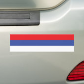 Vlag van de Servische Republiek Bumpersticker (Op auto)