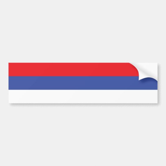 Vlag van de Servische Republiek Bumpersticker (Voorkant)