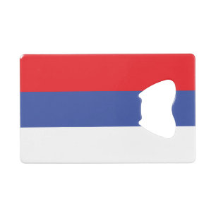 Vlag van de Servische Republiek Creditkaart Flessenopener