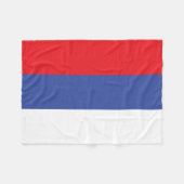 Vlag van de Servische Republiek Fleece Deken (Voorkant (Horizontaal))