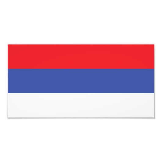 Vlag van de Servische Republiek Foto Afdruk (Voorkant)